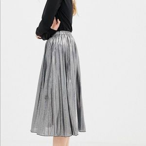 ASOS metallic midi skit
